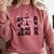 Senior 2027 Class Of 2027 Coquette Pink Bow Graduation 2027 Comfort Colors Sweatshirt Crimson