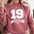 Senior Class Of 2019 Graduation School College Comfort Colors Sweatshirt Crimson