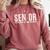 Senior Class 2019 T Shirt Graduation Graduate Tshirt Comfort Colors Sweatshirt Crimson