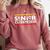 Senior Class Of 2020 90s TV Graduation For Grad Comfort Colors Sweatshirt Crimson