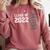 Senior Class Of 2022 Mom Graduation Comfort Colors Sweatshirt Crimson