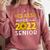 Senior Class Of 2022 Sunflower Graduation Seniors 22 Comfort Colors Sweatshirt Crimson