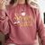 Senior Class Of 2023 Graduation Graduate Comfort Colors Sweatshirt Crimson