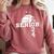 Senior Class Of 2024 Volleyball Seniors School Graduation Comfort Colors Sweatshirt Crimson