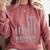 Senior Class Of 2025 USA Flag Cross Christian Graduation Comfort Colors Sweatshirt Crimson