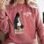 Senior Class Of 2026 Melanin Girl 2026 Graduation Comfort Colors Sweatshirt Crimson
