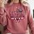 Senior Class Of 2027 Coquette Pink Bow Graduation 2027 Women Comfort Colors Sweatshirt Crimson