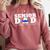 Senior Dad 2026 Class Of 2026 Graduation Comfort Colors Sweatshirt Crimson