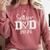 Senior Dad 2026 Graduation Class Of 2026 Men Daddy Father Comfort Colors Sweatshirt Crimson
