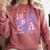 In My Senior Era Class Of 2025 Groovy Senior 2025 Graduation Comfort Colors Sweatshirt Crimson