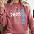 Senior Graduation Class Of 2023 Cute Senior 2023 Comfort Colors Sweatshirt Crimson
