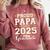 Senior Graduation Proud Papa 2025 Graduate Class Matching Comfort Colors Sweatshirt Crimson