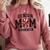 Senior Mom 2025 Cheer Mama Class Of 2025 Graduation Comfort Colors Sweatshirt Crimson