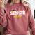 Senior Mom 2026 Class Of 2026 Graduation 26 Family Matching Comfort Colors Sweatshirt Crimson