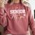 Senior Mom 2026 Football Mommy Class Of 2026 Graduation Comfort Colors Sweatshirt Crimson