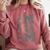 Senior Mom 2026 Wrestling Athlete Proud Parent Graduation Comfort Colors Sweatshirt Crimson