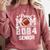 Senior Mom Class Of 2024 Football Proud Mom Graduation Comfort Colors Sweatshirt Crimson