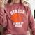 Senior Mom Class Of 2026 Basketball Graduation Comfort Colors Sweatshirt Crimson