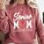 Senior Mom Class Of 2026 Graduation Premium Tri-Blend Comfort Colors Sweatshirt Crimson
