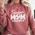 Senior Mom Class Of 2026 Soccer Mom Graduation Premium Tri-Blend Comfort Colors Sweatshirt Crimson