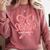 Senior Twenty Twenty-Six Coquette Graduation Class Of 2026 Comfort Colors Sweatshirt Crimson