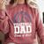 Senior Volleyball Dad Class Of 2025 Graduation Graduate Comfort Colors Sweatshirt Crimson
