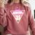 Seniors 2021 For Her Him Retro 21 Graduation Class Comfort Colors Sweatshirt Crimson