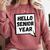 Seniors Class Of 2026 Back To School Graduation Comfort Colors Sweatshirt Crimson