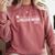 Seniors Graduation 2025 Bright High School Graduate Premium Comfort Colors Sweatshirt Crimson