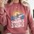 I Like Sharks & Maybe Like 3 People Humor Introverts Summer Comfort Colors Sweatshirt Crimson