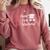 She Came She Saw She Mastered Graduation Comfort Colors Sweatshirt Crimson