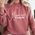 Silent Night Please Christmas Introvert Premium Tri-Blend Comfort Colors Sweatshirt Crimson