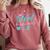 Silent Productivity Introvert Office Staff Secretary Admin Comfort Colors Sweatshirt Crimson