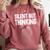 Silent But Thinking Introvert Comfort Colors Sweatshirt Crimson