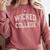 Silly Antisocial WICKED COLLEGE Introvert Don't Call Me Comfort Colors Sweatshirt Crimson