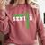 Soccer Senior Night Soccer Senior 2025 Graduation 14 Comfort Colors Sweatshirt Crimson