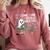 Social Anxiety Introvert Nervous Awkward Socially Comfort Colors Sweatshirt Crimson
