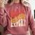 Social Distancing Expert Introvert Comfort Colors Sweatshirt Crimson