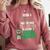 Social Work Student Masters Degree Graduation Comfort Colors Sweatshirt Crimson