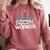 Social Worker Work Month MSW Graduation Masters Comfort Colors Sweatshirt Crimson