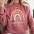 Social Worker Work MSW BSW Graduation 2024 Masters Degree Comfort Colors Sweatshirt Crimson