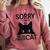 Sorry I Can't Go I'm An Indoor Cat Introvert Cats Comfort Colors Sweatshirt Crimson Sorry I Can't Go I'm An Indoor Cat Introvert Cats Comfort Colors Sweatshirt Crimson