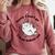 Sorry I Can't Go I'm An Indoor Cat Quote Introvert Comfort Colors Sweatshirt Crimson Sorry I Can't Go I'm An Indoor Cat Quote Introvert Comfort Colors Sweatshirt Crimson