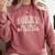 Sorry For What My Face Said Sarcastic Introvert Humor Comfort Colors Sweatshirt Crimson