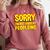 Sorry Im Not Good At Peopleing Introvert Comfort Colors Sweatshirt Crimson