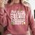 St Patricks Day Masters Degree MSW Graduation Social Work Comfort Colors Sweatshirt Crimson