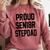 Stepfather SEN18R Graduation Party Stepdad Senior 2018 Shirt Comfort Colors Sweatshirt Crimson