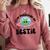 Stop Perceiving Me Bestie Alien Neurodivergent Introvert Comfort Colors Sweatshirt Crimson