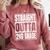 Straight Outta 2nd Grade Graduation Class 2025 Second Grade Comfort Colors Sweatshirt Crimson
