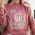 Straight Outta 6th Grade Class Of 2022 School Graduation Comfort Colors Sweatshirt Crimson